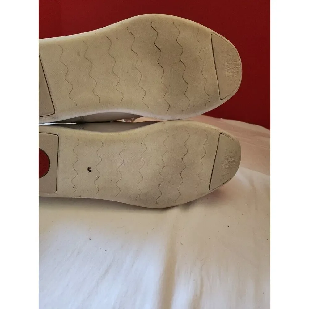 Size 10 Men's FitFlop Christophe Tumbled Leather Shoes White $130 MSRP